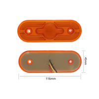 Feux de position latéraux LED 24V pour camion, feux de signalisation universels pour camion, remorque, camionnette