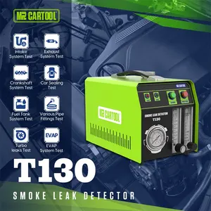 लोकप्रिय Mrcartool T130 डीसी 12v धूम्रपान मशीन ऑटो उपकरण कार धुआँ रिसाव डिटेक्टर नैदानिक मशीन