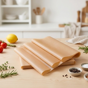 Papel de Hornear de Silicona Plano, Pre-cortado, de Doble Cara, Antiadherente, Sin Blanquear, de Grado Alimenticio, para Pan, Galletas y Repostería, Venta al Por Mayor - Product Image 3