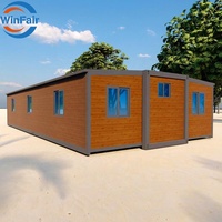Maison conteneur de luxe extensible WinFair, prix de gros Chine, 2 chambres, 40 pieds, avec salle de bain, Mancamps pour maison de retraite