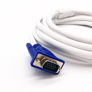 VGA Cable Male To Female 1.5 30 Meters Copper Clad Steel Wire White With Blue Head For Computer Monitor Projector Connection - Product Image 1