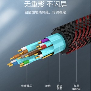 สาย HDMI สีแดงและสีดำ ความละเอียดสูง 1.5 เมตร สำหรับจอคอมพิวเตอร์ทีวี - Product Image 4