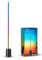 Lampadaire LED intelligent RGBIC pour chambre à coucher salon studio design moderne avec musique blanc chaud/froid et modes de scène de synchronisation abat-jour en métal