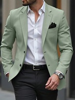 Nouvelle Collection : Costumes d'affaires pour hommes style occidental, à simple boutonnage, revers cranté, poches à rabat, pour occasions décontractées et fêtes