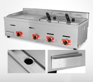 Restaurant Kitchen <strong>Equipment</strong> Gas Griddle Gas Steak <strong>Grills</strong> Deep Fryer For Snack Shop Novel And Multifunctional