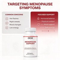 Capsules de soutien pour la ménopause, 60 unités, avec vitamines, minéraux et extraits végétaux, complément alimentaire