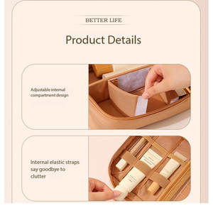 Bolsa de Cosméticos de Tela Oxford, Estilo Japonés y Coreano, Portátil, Caja de Almacenamiento de Gran Capacidad, Impermeable, para Mujer - Product Image 6