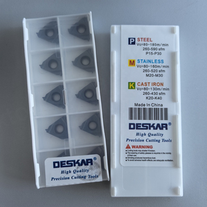 Insertos para Tornos CNC 16ER 14W LDA Deskars, Herramientas de Torneado, Insertos de Carburo HRC83, Cuchilla de Cermet, Triángulo PVD OEM, 1 Año de Garantía, Alta Calidad - Product Image 2