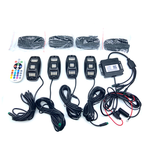 Kit de 12 pods d'éclairage LED Autodragons pour le dessous de caisse, multicolores, magiques, RGB, néon, éclairage extérieur - Product Image 3