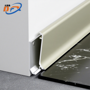 Plinthe personnalisée extra-épaisse à large interstice en alliage d'aluminium durable, installation facile, résistante à l'eau - Product Image 1