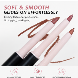 Lápiz Delineador de Labios Mineral 2 en 1 con Pincel, Larga Duración, Resistente al Agua, Maquillaje para Fiestas, Logotipo Personalizado - Product Image 4