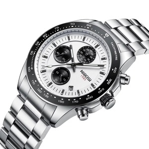 Reloj Deportivo de Moda para Hombre, Estilo Casual, Movimiento de Cuarzo 3ATM, Aleación, 44mm, Correa de Cuero y Acero Inoxidable de 22mm, Estilo Antiguo - Product Image 3