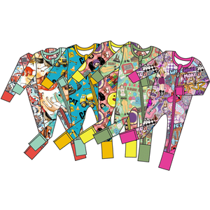 Hộp quà bí ẩn bán buôn RTS Bộ đồ ngủ tre Zippy&2 món sẵn sàng giao hàng Tay dài thoáng khí mềm mại Zippy - Product Image 1