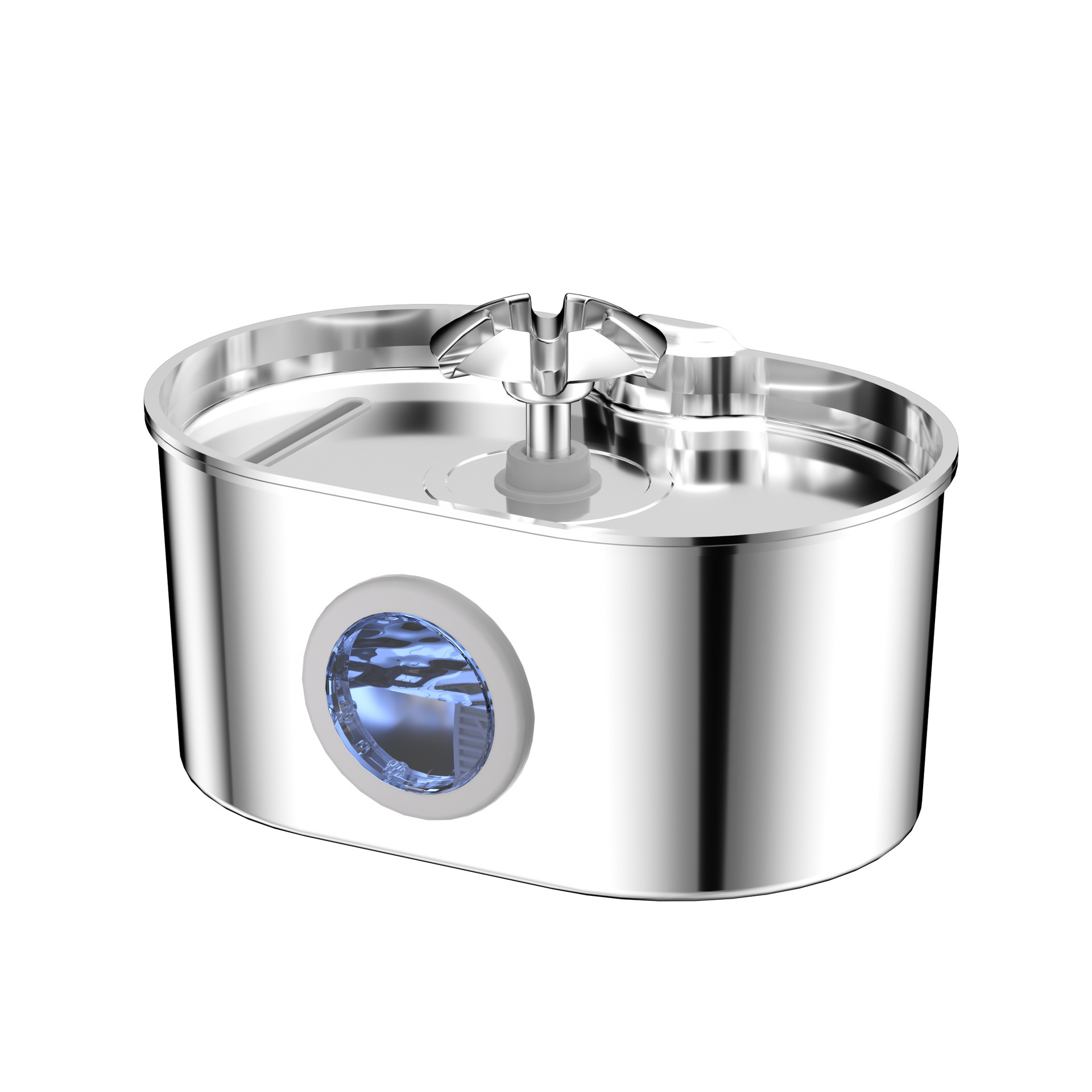 2.2L runway stainless steel flower [round window]