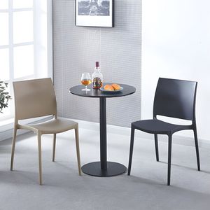 เก้าอี้พลาสติกราคาถูกแบบซ้อนได้ เก้าอี้งานแต่งงานกลางแจ้ง ตัวอย่างฟรี เก้าอี้พลาสติกสำหรับห้องอาหารในร่มและกลางแจ้ง ร้านอาหาร ห้องนั่งเล่น - Product Image 3