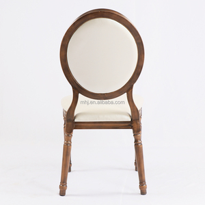 <span class=keywords><strong>Chaise</strong></span> de mariage vintage de luxe, style campagne française, dossier rond, chaises de salle à manger rembourrées - Product Image 3
