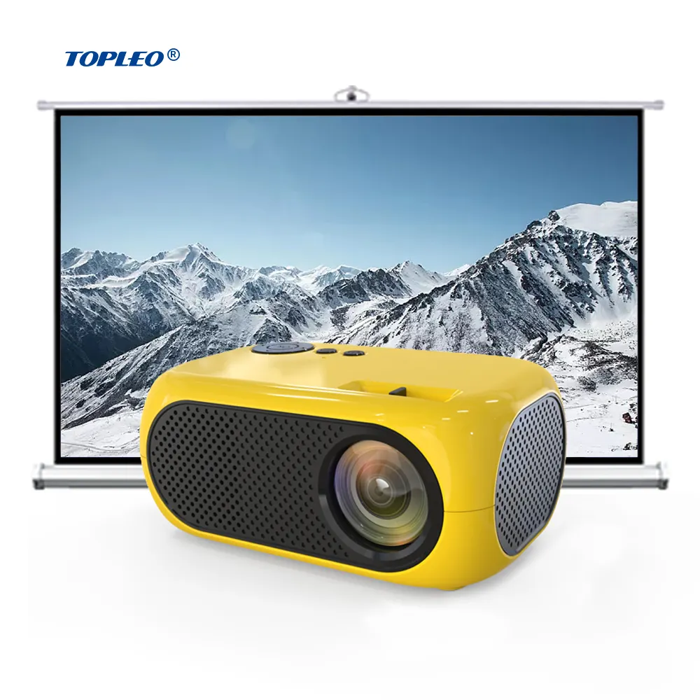 Topleo Home Theater Movie Portable Mini Projector Lcd For Smart Phone Android Business Lcd Projector Home Film Mini Projector