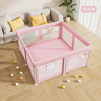 Parc de jeu pliable en métal de haute qualité avec logo personnalisé, prix d'usine, clôture de sécurité pour enfants, tailles 150*180CM/180*200CM, rangement facile