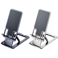 Support de téléphone et tablette de bureau multifonction en métal, pliable, réglable en hauteur, support universel pour téléphone et iPad