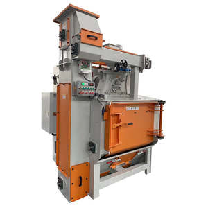 Machine de sablage à billes de haute qualité avec moteur électrique PLC et boîte de vitesses pour le nettoyage des surfaces métalliques, le polissage, l'ébavurage et le sablage à la billes d'acier - Product Image 3