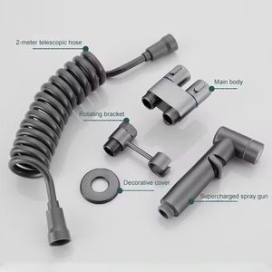 家庭用または旅行用洗濯機トイレ用シャワー付きの新しいミニポータブル真鍮ビデ噴霧器ハンドヘルドトイレ蛇口セット - Product Image 3