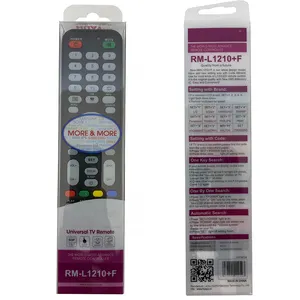 RM-L1210 + F huayu Remote Control TV Universal, untuk Panasoni kode pembelajaran berbagai merek, Remote TV sangat ampuh