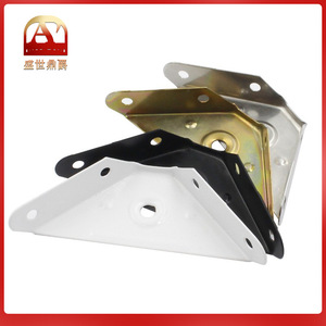 Support de lit épaissi en acier blanc, connecteur d'angle à angle droit de 90 degrés pour la stabilité des meubles - Product Image 5