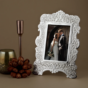 50th Anniversary Shaped Photo <b>Frame</b> Decorative Silver Finish Picture <b>Frame</b> for Wedding Birthday Home Decoration Gift - Product Image 1