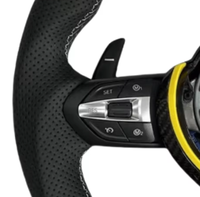 Volant de direction en cuir et fibre de carbone avec changement de vitesse au levier, couleur personnalisée, pour BMW M3 M4 M5 F10 F30 Sport, 3 branches, 40 mm, poignée