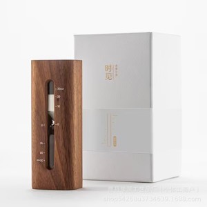 Customized Walnut Wood Hourglass <b>Timer</b> 30 Min Desktop Decorative Office Use Handmade Solid Wood Anti Drop - Product Image 5