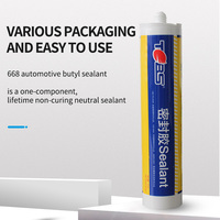 Bandes d'étanchéité personnalisables 668 pour portes et fenêtres automobiles en caoutchouc butyle 100 % étanche à forte adhérence – Mastic automobile
