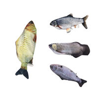 Vente en gros de jouets en peluche électriques pour poisson en mouvement Simulation réaliste de poisson animaux en peluche pour enfants Cadeaux et jouets interactifs pour chat