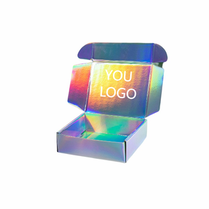 Caja de Cartón Corrugado Holográfica Arcoíris para Regalos, Compras y Envíos Comerciales - Product Image 4