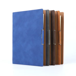 Carnet de notes A5 personnalisable en cuir PU, à feuilles mobiles, avec texture mate délicate, idéal pour l'impression de logos - Product Image 1