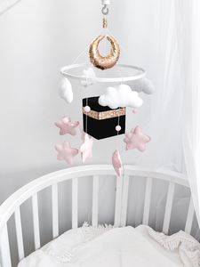 Articles cadeaux personnalisés uniques Kaaba, décoration murale pour chambre d'enfant, <span class=keywords><strong>cube</strong></span> musical islamique rose en feutre, mobile Coranique Mekka pour bébés filles - Product Image 6