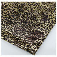 Tissu élastique imprimé léopard, estampage à chaud, Spandex, motif serpent, motif tigre, pour robe de maillot de bain