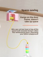 Jouet intelligent et mignon pour chat à levage automatique, balle électrique yo-yo, plume interactive pour l'entraînement du QI, pour chats d'intérieur, soulagement de l'ennui