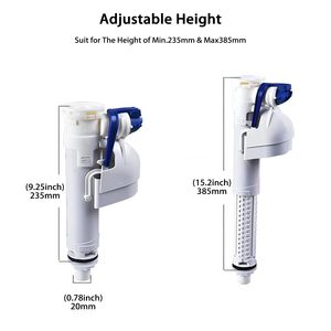 Kits de remplacement de vanne de remplissage de toilettes réglables en ABS, pièces de réparation pour salle de bain avec tuyau de remplissage, compatibles avec Geberit Duravi - Product Image 2