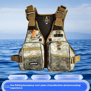 Chaleco de <span class=keywords><strong>Pesca</strong></span> Transpirable con Múltiples Bolsillos y Traje Salvavidas para <span class=keywords><strong>Pesca</strong></span> en el Mar y Deportes Acuáticos, Equipo de Vadeo - Product Image 3