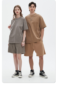 T-shirt Casual oversize da uomo in cotone all'ingrosso su misura stile <span class=keywords><strong>Vintage</strong></span> lavato o-collo estivo Plain Blank T-shirt da uomo - Product Image 4