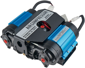 Bomba de Aire Portátil para Auto, Metálica, 12V, Doble Cilindro, Resistente, Compacta, 150PSI, con Accesorios YF6475-2 - Product Image 5