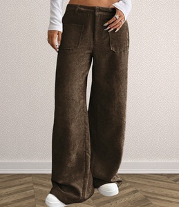 Pantaloni in <span class=keywords><strong>Velluto</strong></span> <span class=keywords><strong>a</strong></span> <span class=keywords><strong>Coste</strong></span> da <span class=keywords><strong>Donna</strong></span>, Nuovi per l'Autunno, Casual e alla Moda, Vestibilità Slim - Product Image 4