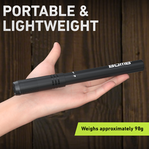 Pompe à vélo portable haute pression BOMB en alliage d'aluminium avec valves Presta/Schrader, design léger - Product Image 4