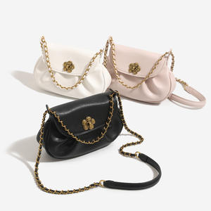 Bolso de Hombro de PU para Mujer, Nuevo Modelo 2025, Moderno, Pequeño, con Cadena, Estilo Bandolera, Informal, Relajado, Impermeable para Invierno - Product Image 5