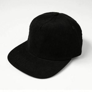 Classic Flat Brim 5-Panel Corduroy Baseball Snapback Trucker Hat Street Casual Hip Hop Breathable <b>Runner</b> Vintage Cap - Product Image 2