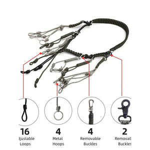 Collar de Supervivencia para Caza al Aire Libre, Anillo Ajustable de Paracord, Cordón para Llamador de Patos, Accesorio Táctico con Lazos de Tela de Nailon - Product Image 2