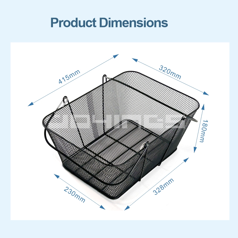 28cm net basket black