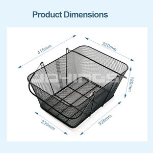Chất Lượng Cao Nhỏ Màu Đen Dây Lưới Hàng Tạp Hóa Giỏ Xử Lý Đa Chức Năng Gấp Giỏ Mua Sắm Đầy Màu Sắc Nắp Bán Lẻ Thực Phẩm Sử Dụng - Product Image 6