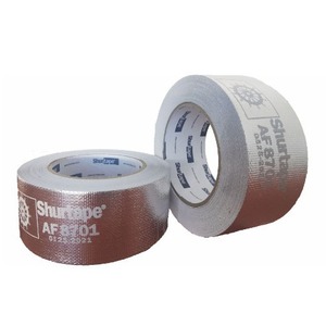 เทปอุตสาหกรรมเกรดมารีน Shurtape Af8701 ขนาด 50 มม. x 22 ม. สีเงิน กาวเหนียว หนา 0.14 มม. ทนอุณหภูมิ -30 องศาเซลเซียส ถึง 110 องศาเซลเซียส ฉีกขาดง่าย - Product Image 1