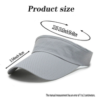 Casquettes de sport de mode, visière de soleil, séchage rapide, visière de sport, casquette en maille absorbant la transpiration pour le golf, la course à pied